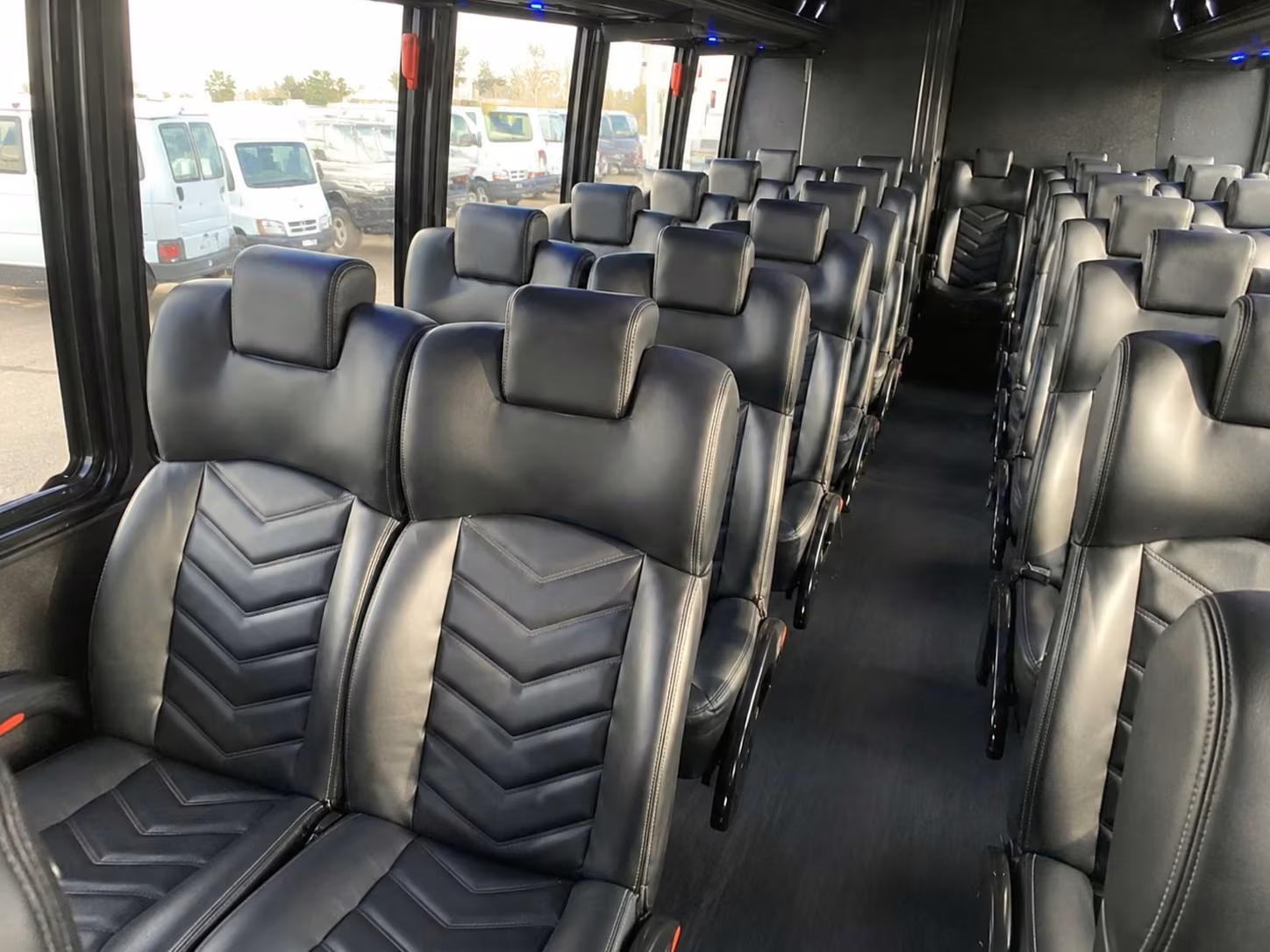 18 passenger minibus interior