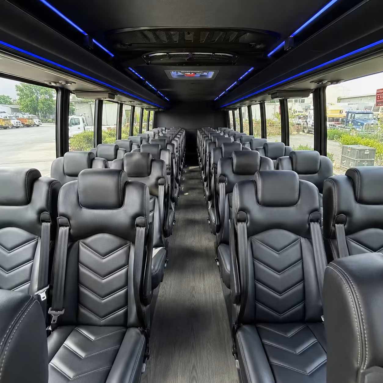 25 passenger minibus interior