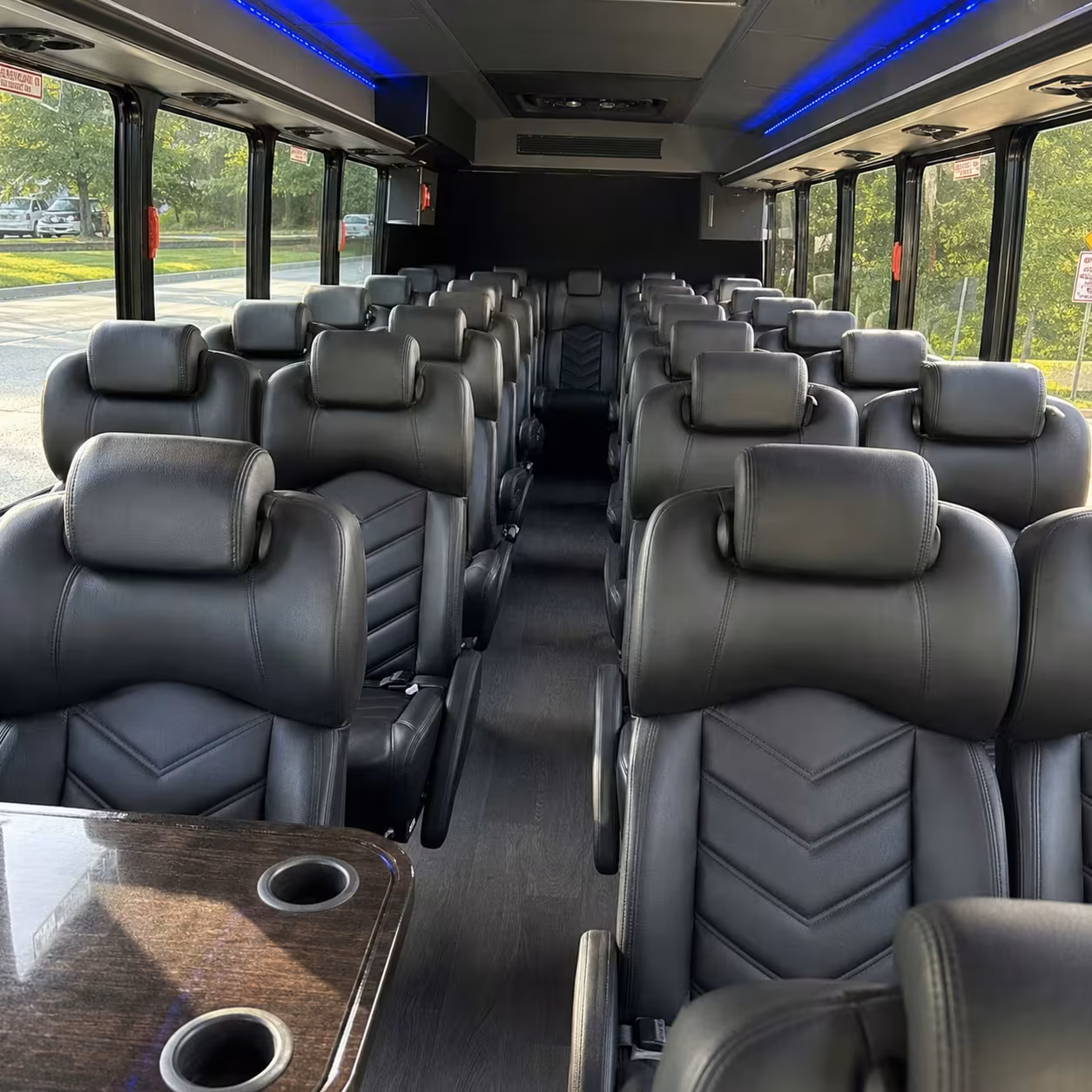 28 passenger minibus inside