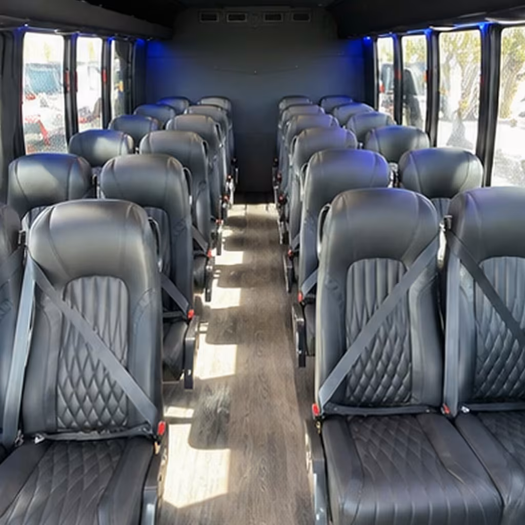 28 passenger minibus interior