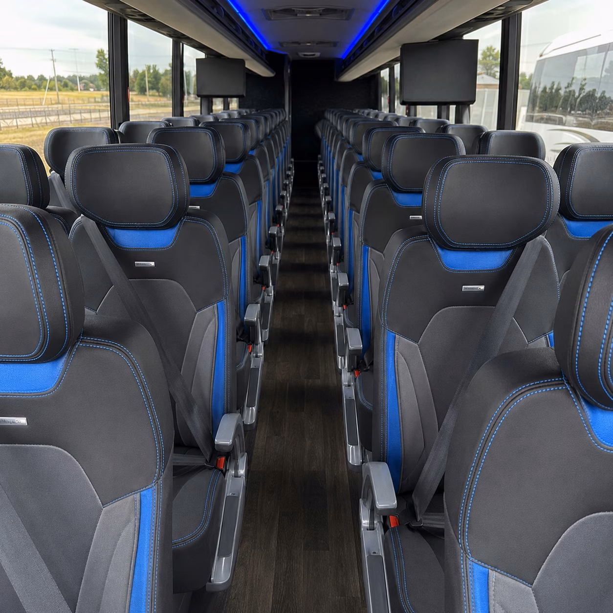 corporate concert charter bus rentals in redwood city